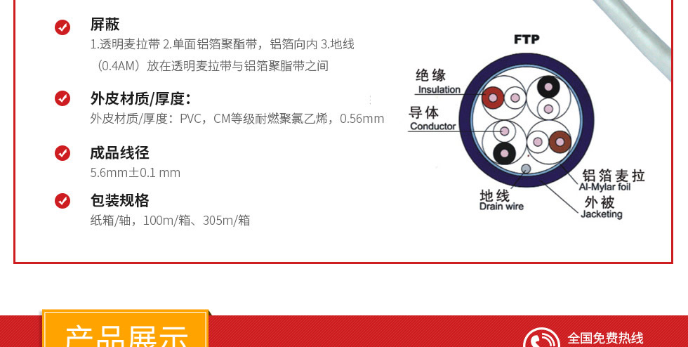 超五類鋁箔屏蔽網線